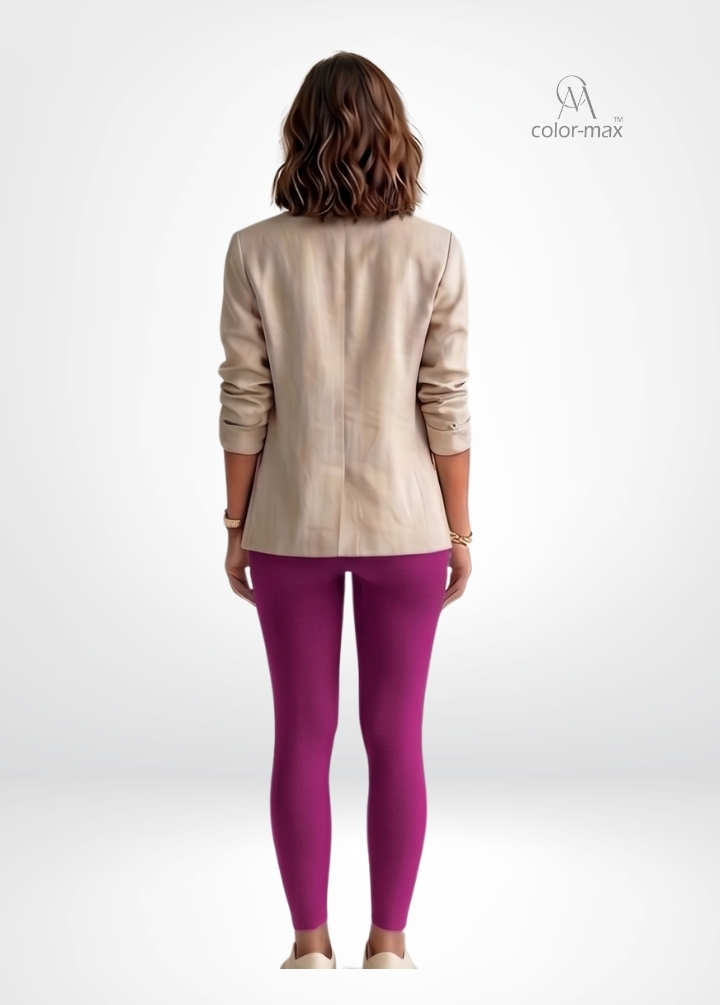 FUSIA - Premium Cotton Lycra Ankle Leggings - Hover